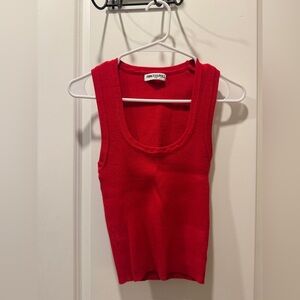 Princess Polly Scarlet Ribbed Top